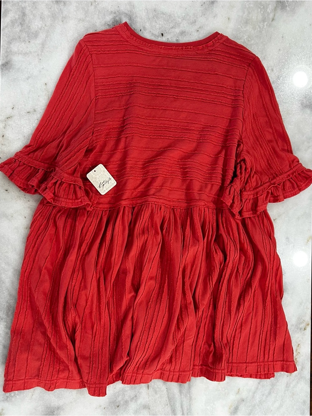 Free people mini dress bell Sleeve xsmall